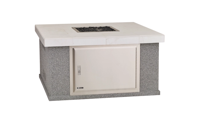 Small Square Fire Pit Front View