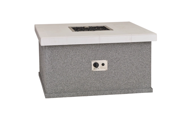 Small Square Fire Pit Back View