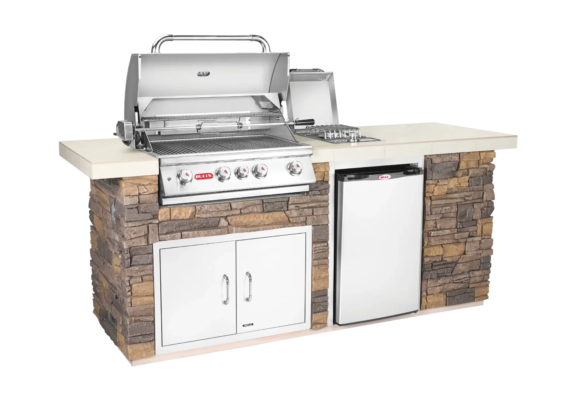 ODK Outdoor Kitchen with Faux Rock Open