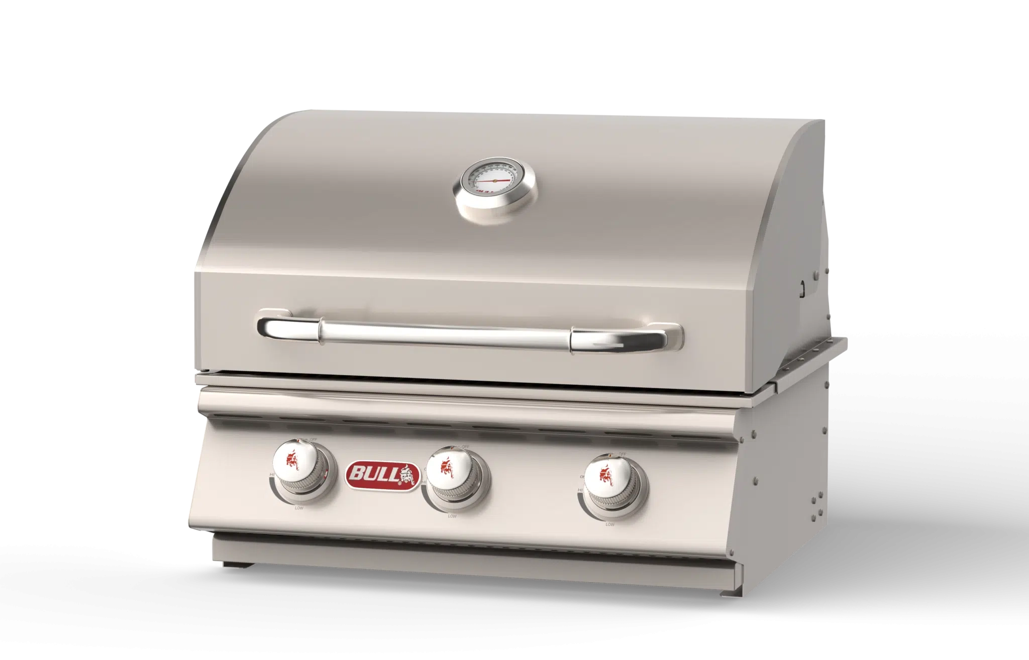 Steer – Stainless Steel 3 Burner Grill Head Right Side Closed