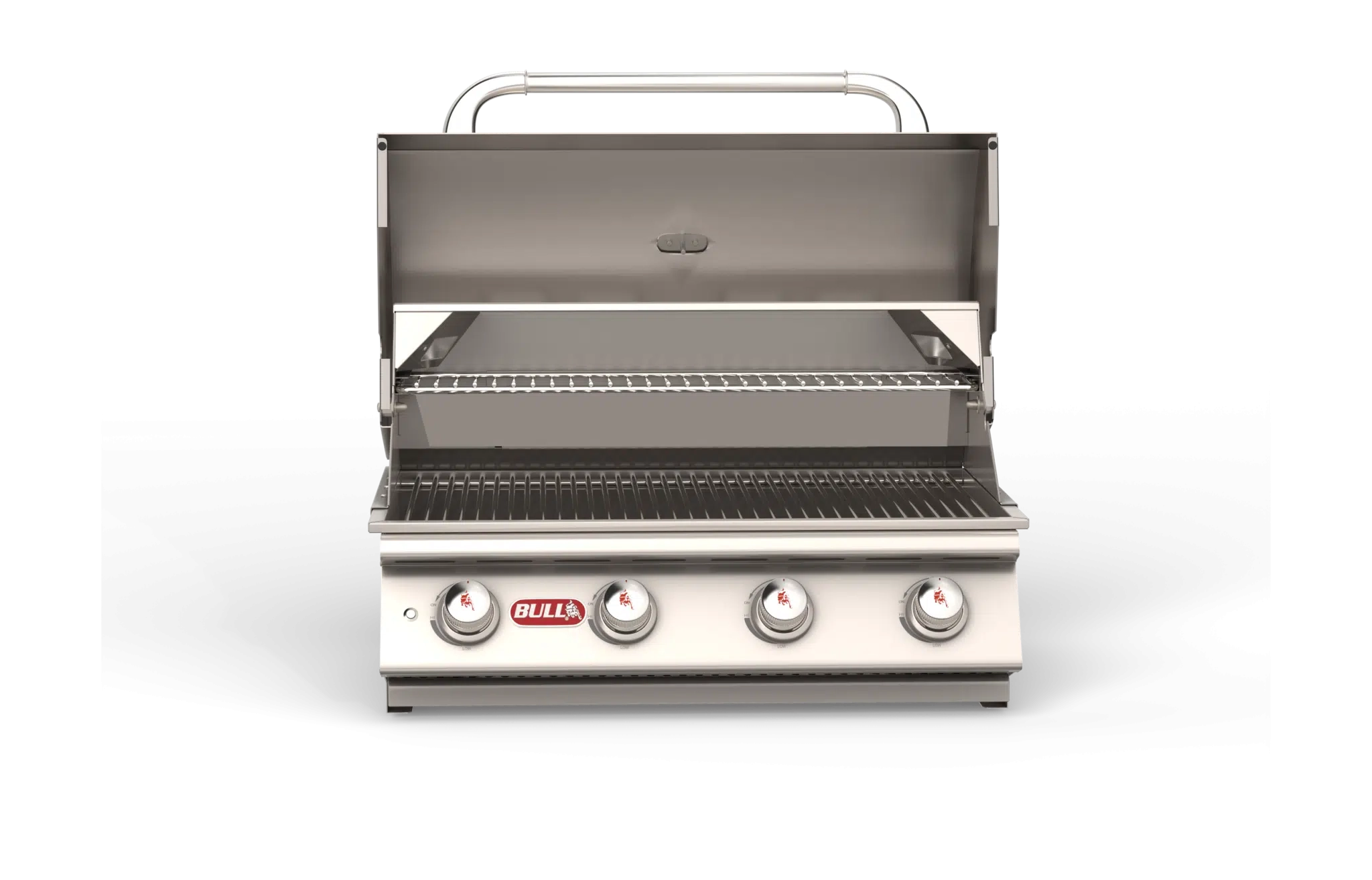 Lonestar – Stainless Steel 30” Gas Grill Head Center Open