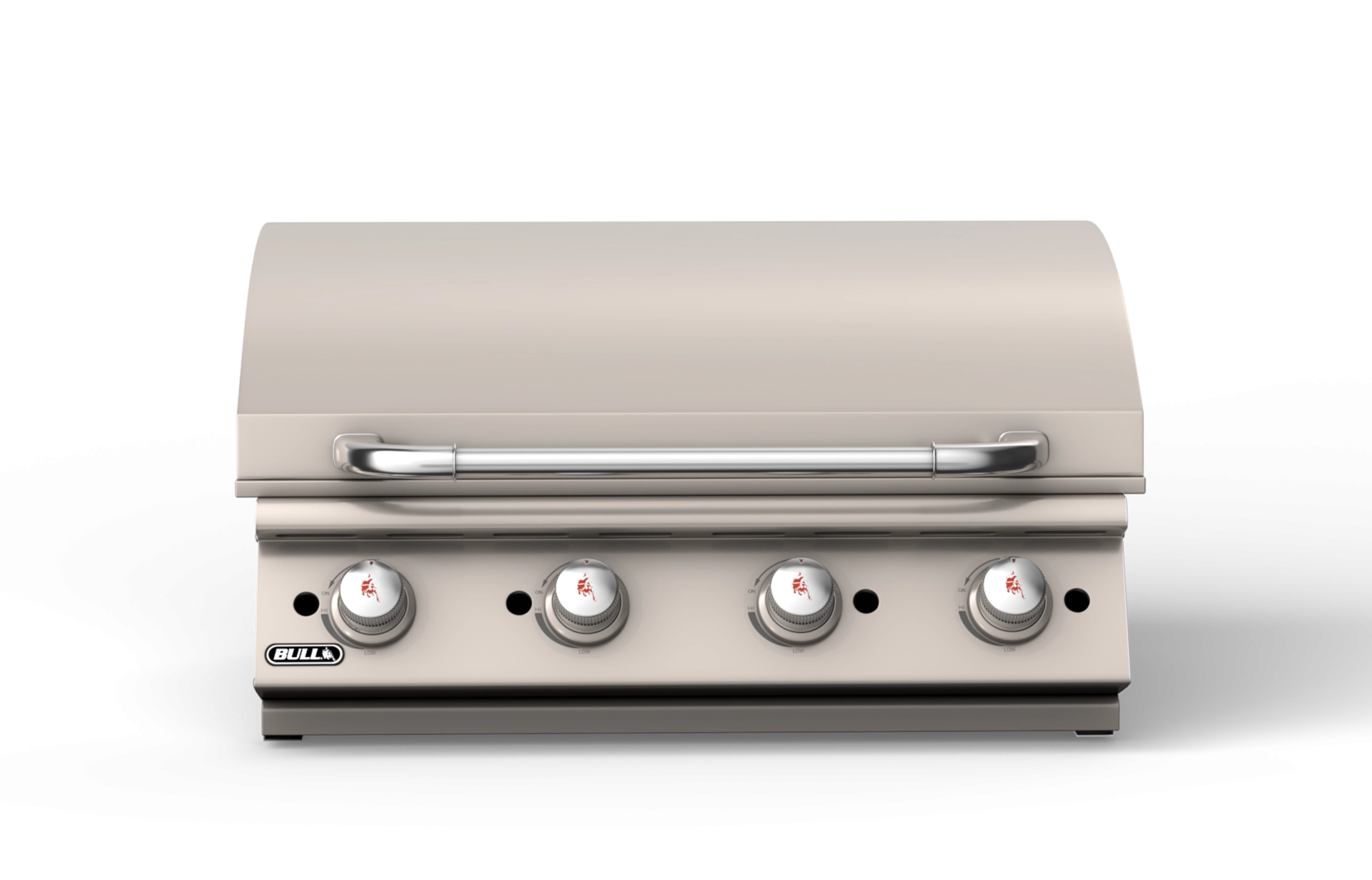 30 Inch Commercial Style Griddle Head for Outdoor Kitchen Closed Center View